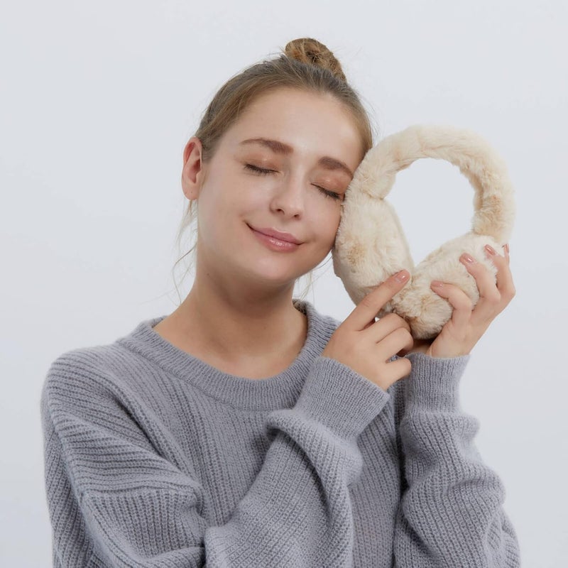 SUNBORRY Store Foldable Ear Muffs for Women, Faux Fur Adjustable Earmuffs for Winter - Image 5